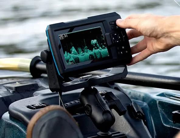 Aluminum Fish Finder Mount with 1.5" Ball, Medium Arm for Boat N9307