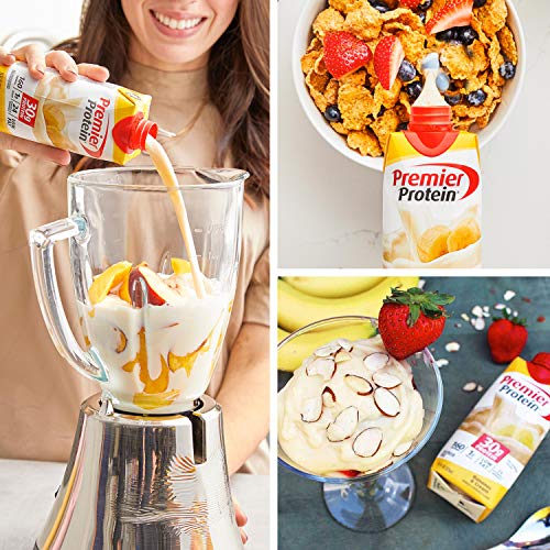 Premier Protein 30g Shakes Bananas and Cream, 44 Fl Oz, Pack of 4 R70333