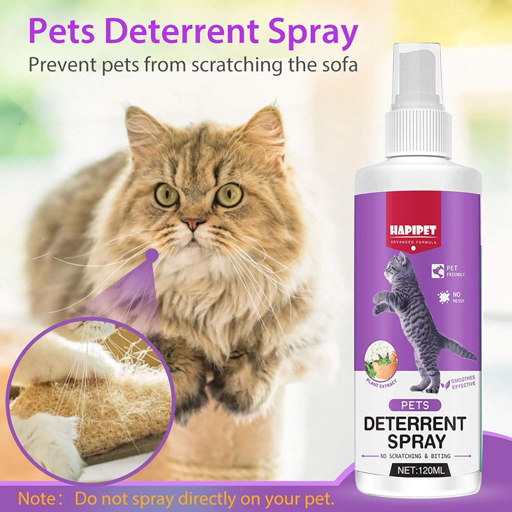 Cat Deterrent Spray, Natural Indoor & Outdoor Repellent for Pets L7893