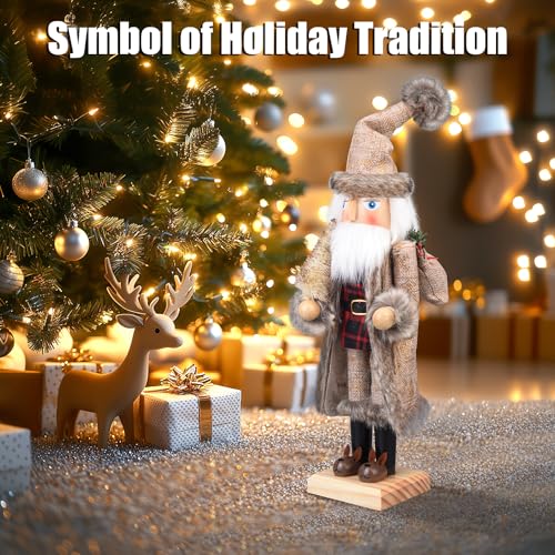 Santa Christmas Nutcracker Figure 15 Inch Wooden Decor B451566