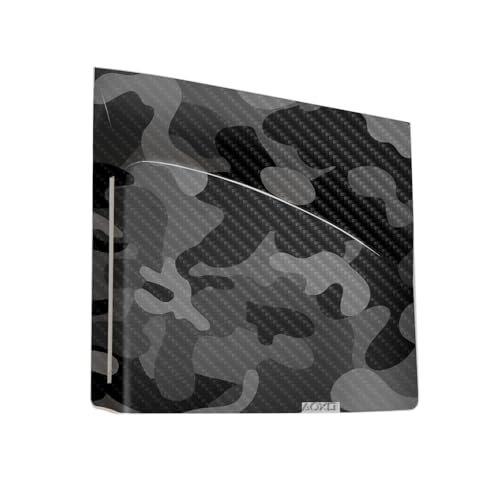MightySkins Carbon Fiber Gaming Skin for PS5 Digital Edition Disc Drive - Black Camo S1804