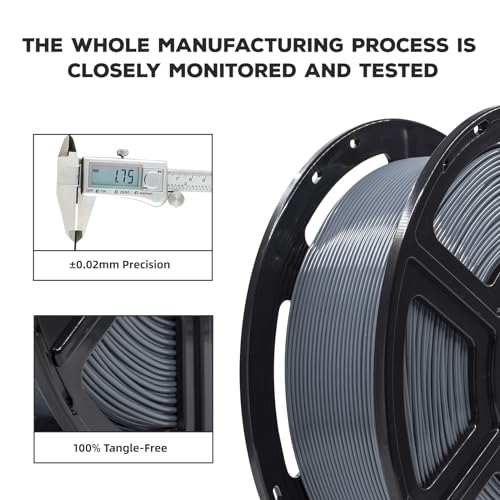 FLASHFORGE PLA Filament 1.75mm Burnt Titanium, Color Changeable 3D Printer Filament 1kg T433110