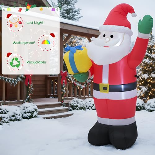 4 FT Christmas Snowman Inflatable with LED Lights Indoor Outdoor Decor E952