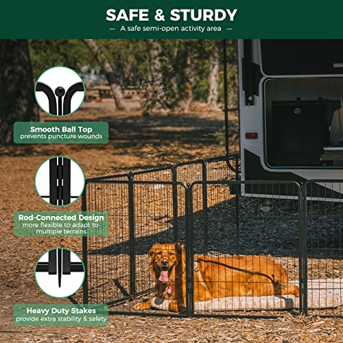 FXW Rollick Dog Playpen 32 Inch 16 Panels for Small and Medium Dogs E405995