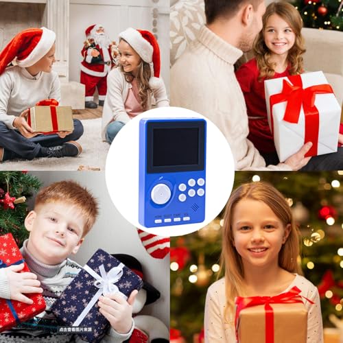 Kids Handheld Video Game Console with 100 Built-in 16-bit Games, Light Blue G319