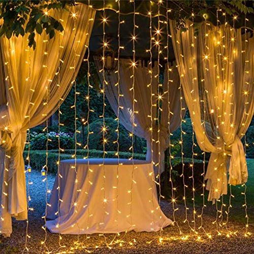 Magictec 300 LED Curtain String Light, 8 Modes, Warm White E568