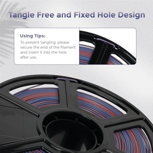 FLASHFORGE PLA Filament 1.75mm Burnt Titanium, Color Changeable 3D Printer Filament 1kg T433110