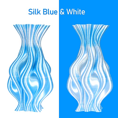 MIKA3D Bicolor Silk PLA 3D Printer Filament Bundle, 1.75mm, 6 Spools V5573