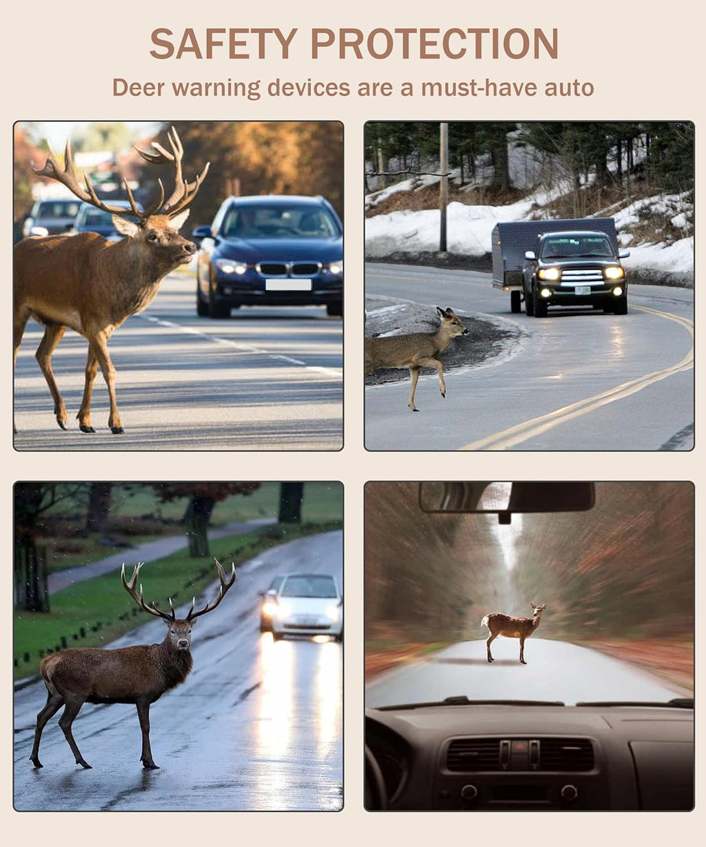 4 PCS Deer Whistles for Vehicles, Car Warning Devices B2994