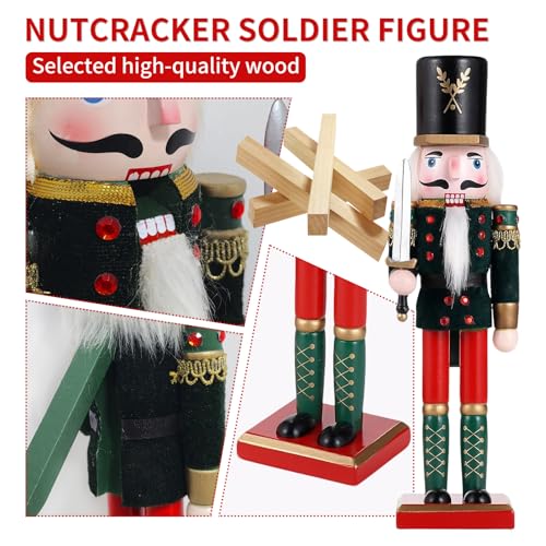 11.8 Inch Wooden Nutcracker Christmas Decor T403