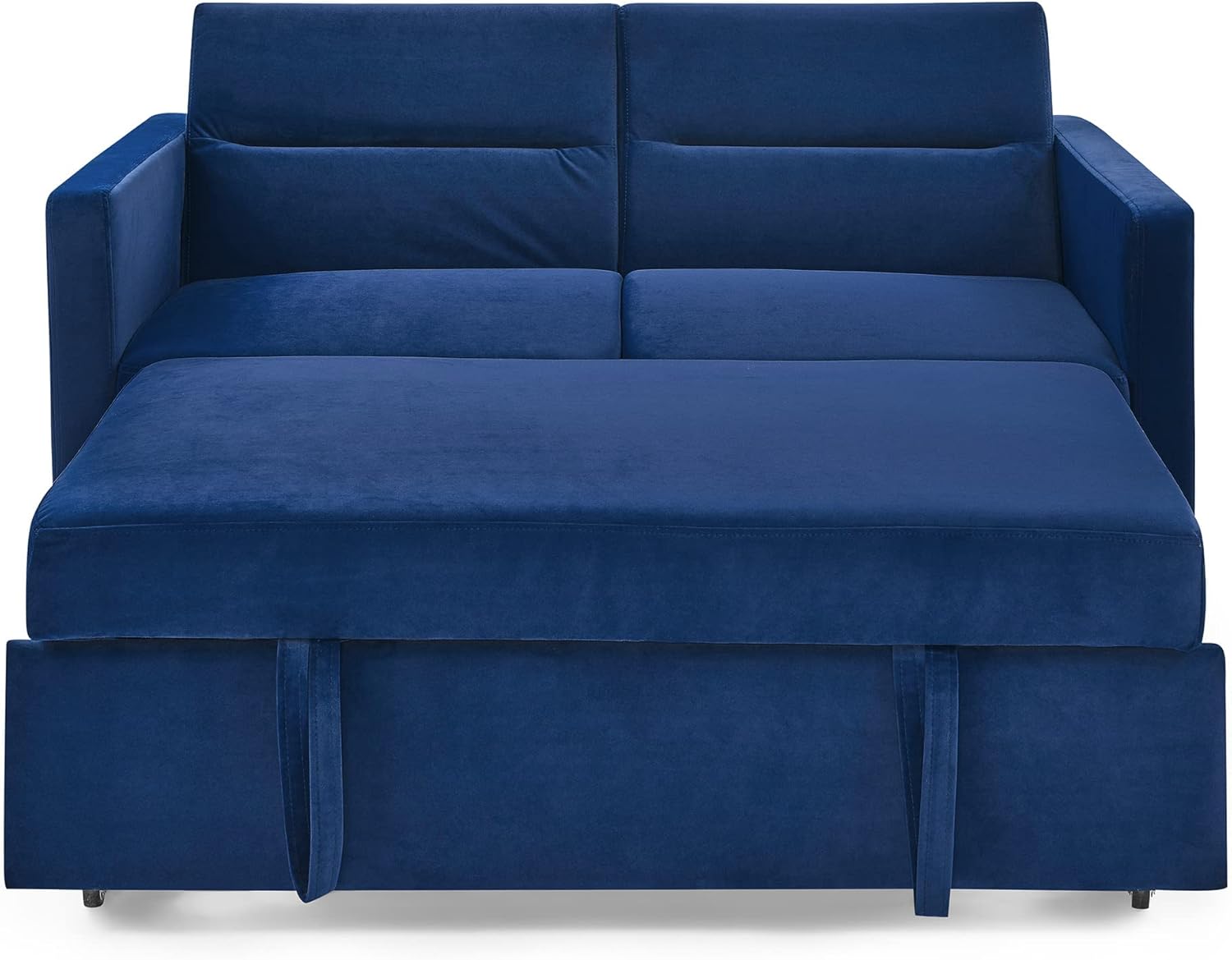 3-in-1 Convertible Sofa Bed with Adjustable Backrest, Blue 54.5" B650380