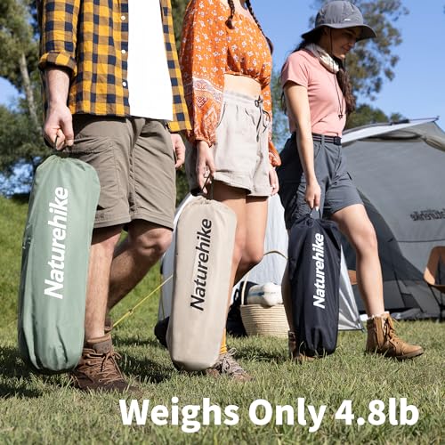 Naturehike Ultralight Camping Cot, Folding Tent Cot, Supports 330lbs, Dark Black H31125