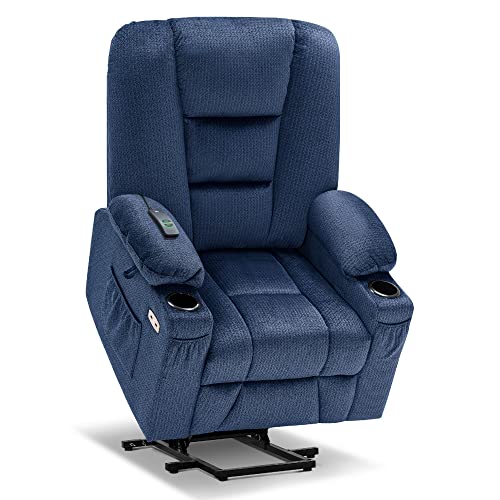 MCombo Small Power Lift Recliner Chair with Massage and Heat, Brown N356790