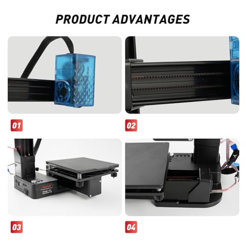 Mini 3D Printer for Beginners with 4 Colors PLA Filament, FDM DIY Machine U55530