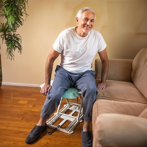 SuperHandy GoRise LT Portable Floor & Bath Lift for Seniors, 330 lbs Capacity X493