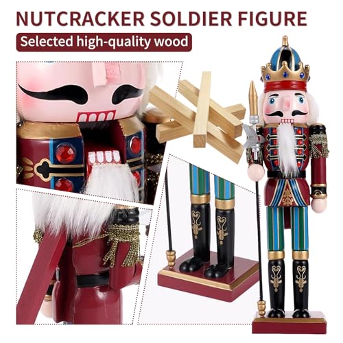 11.8 Inch Wooden Nutcracker Christmas Decor T403