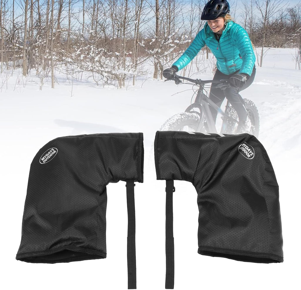 Waterproof Bike Handlebar Gloves Winter Cycling Hand Protector O4582