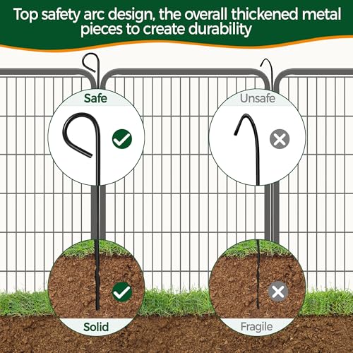 Yaheetech Dog Playpen Outdoor 40 Inch 8 Panels Metal Pet Fence I4784