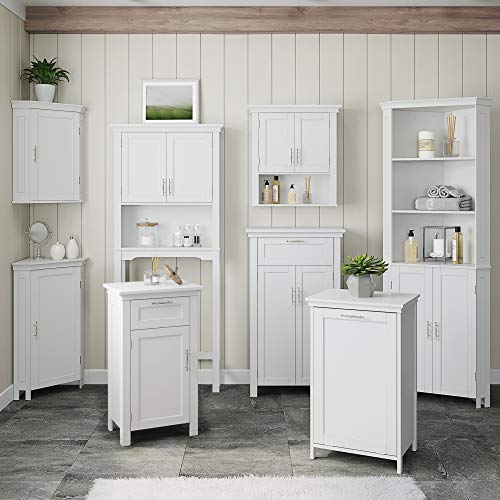 RiverRidge Somerset Corner Storage Wall Cabinet, White Q976