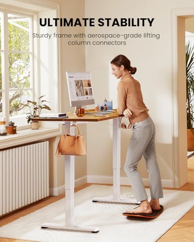 ErGear Height Adjustable Electric Standing Desk 48 x 24 Inches, Walnut S608