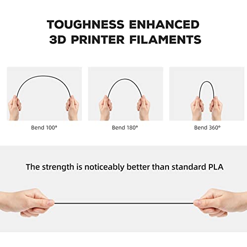 FLASHFORGE PLA Filament 1.75mm Burnt Titanium, Color Changeable 3D Printer Filament 1kg T433110