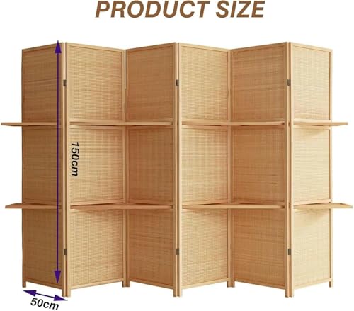 3/4/5/6 Panel Room Divider Screen with Display Stand S773401