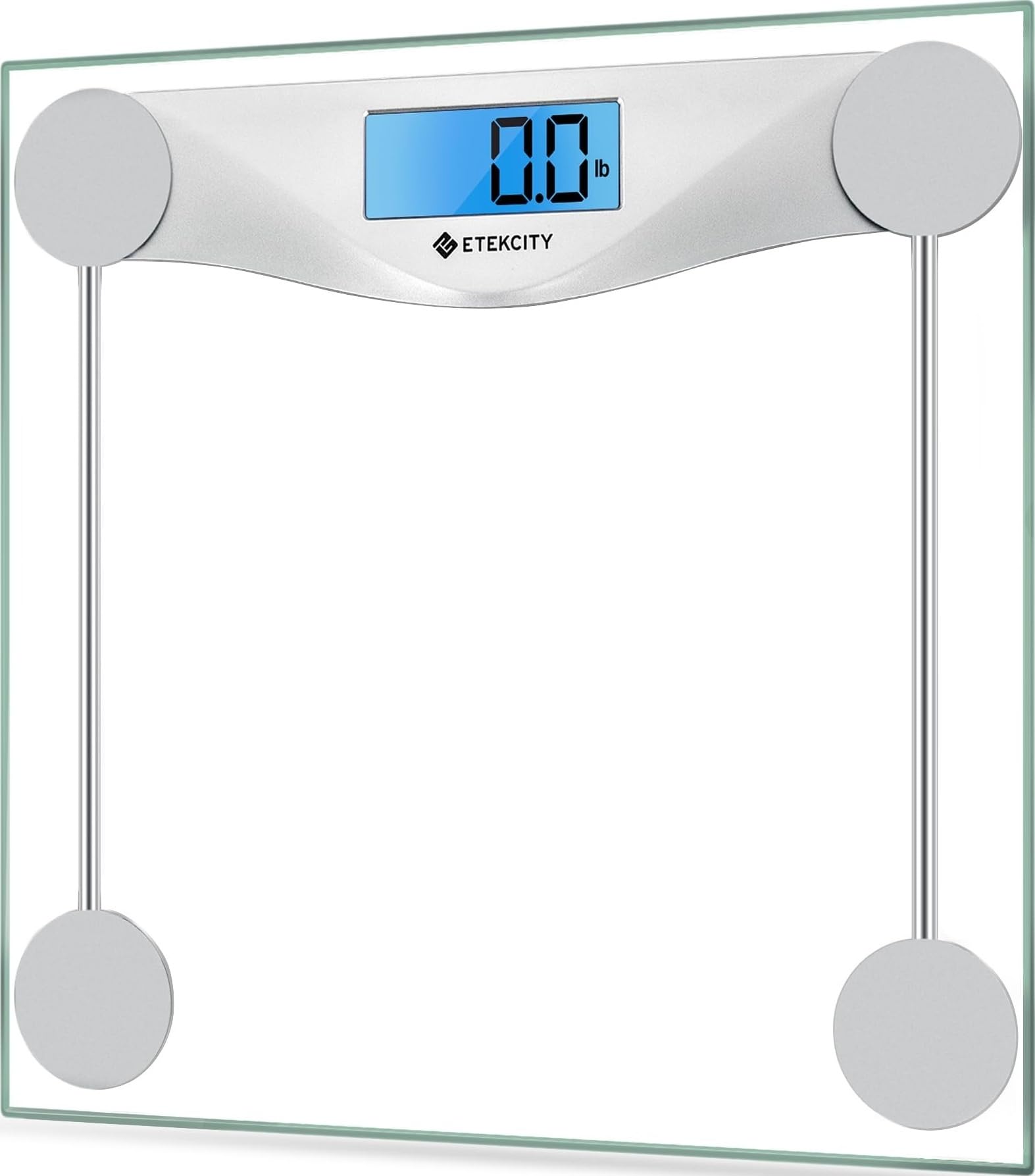 Etekcity Digital Body Weight Bathroom Scale, 6mm Tempered Glass, 400 lbs