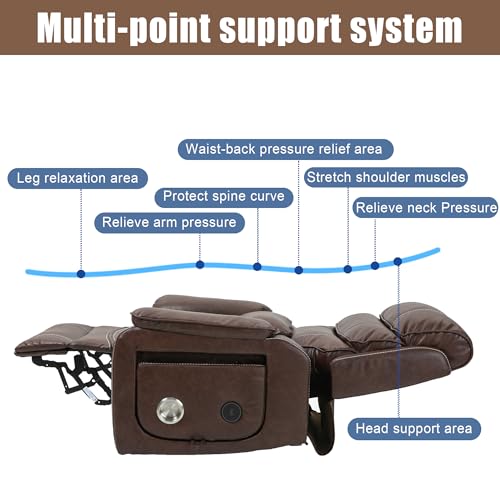 Power Lift Chair Recliner with Massage and Heat for Adults, Dual Motor H2507