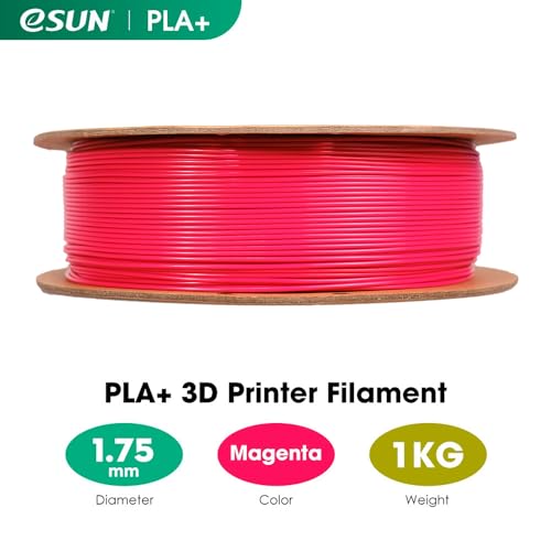 eSUN PLA+ Filament 1.75mm 3D Printer Filament, 1KG Spool, Fire Engine Red Q357