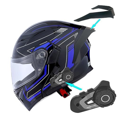 1Storm HB89 Modular Full Face Helmet Flip Up Dual Visor Z122535