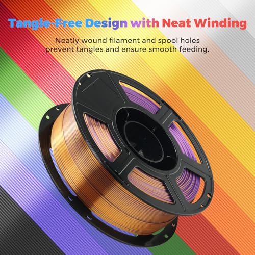 FLASHFORGE Silk PLA Filament 1.75mm, 1kg Spool V8381