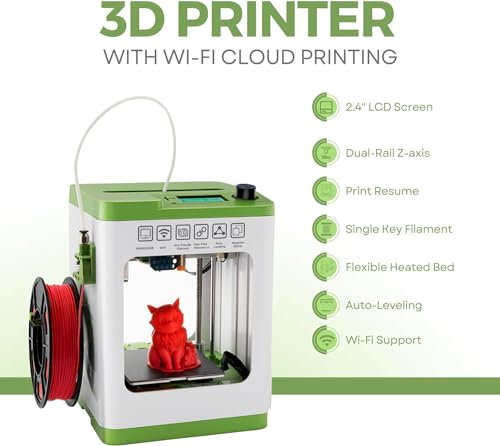 Mini 3D Printer for Kids and Beginners with Auto Leveling, WiFi V361856