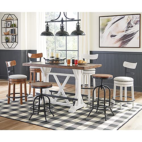 Signature Design by Ashley Valebeck Rustic Farmhouse 36" Counter Height Dining Table Y946