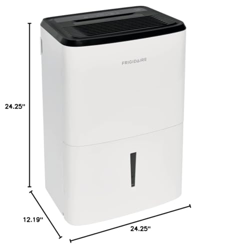 Frigidaire 50-Pint Portable Dehumidifier with Wi-Fi for Medium/Large Rooms, White Q334986