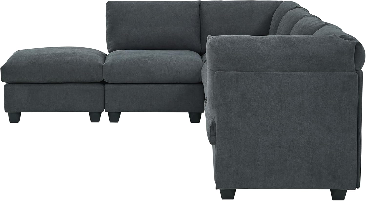 Modular Sectional Dark Gray V83616