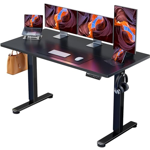 ErGear Height Adjustable Electric Standing Desk 48 x 24 Inches, Walnut S608