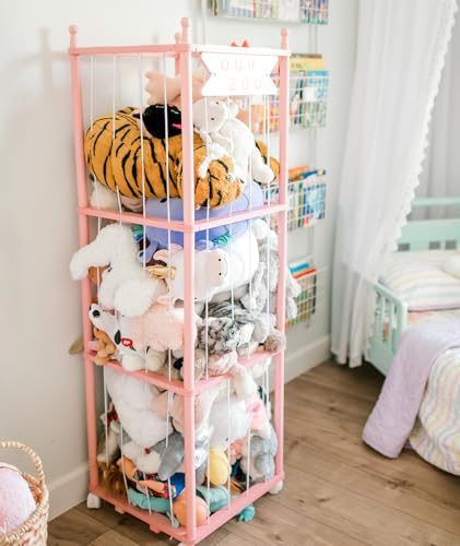 Mloong Stuffed Animal Storage, Wood Toy Organizer, Extra Large Plush Toy Cage, 54 inch R898927