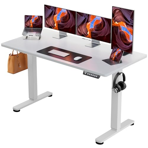 ErGear Height Adjustable Electric Standing Desk 48 x 24 Inches, Walnut S608