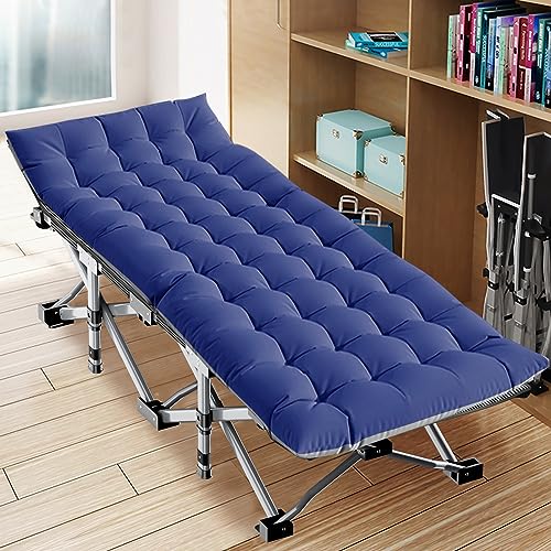 LILYPELLE Folding Camping Cot, Extra Wide Heavy Duty with Carry Bag Z15817
