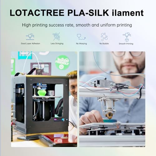 Silk PLA Filament 1.75mm Triple Colors 1kg Spool H522734