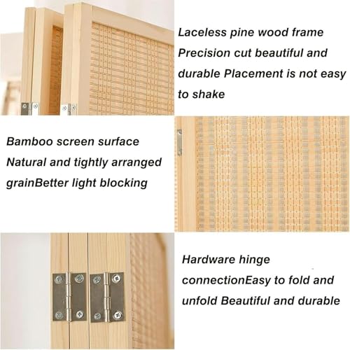 3/4/5/6 Panel Room Divider Screen with Display Stand S773401