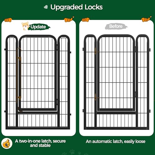 Yaheetech Dog Playpen Outdoor 40 Inch 8 Panels Metal Pet Fence I4784