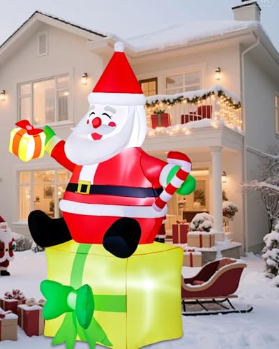 Christmas Inflatable Snowman with Penguin Yard Decoration with LED Lights K4000