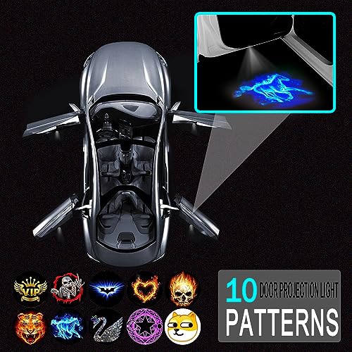 2PCS Car Door Projector Lights, LED Welcome Light for Cars Trucks SUVs H191427