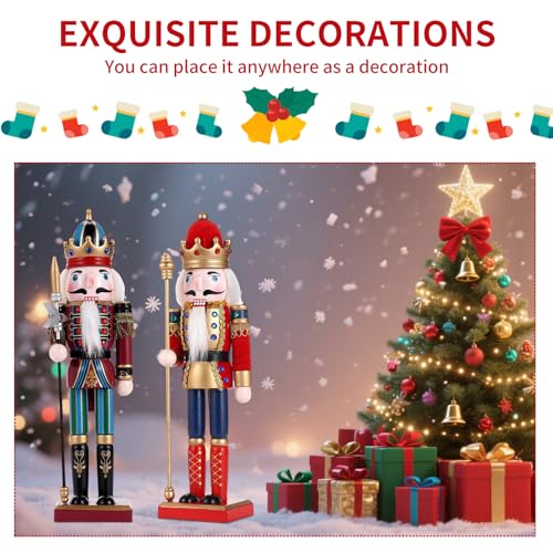 11.8 Inch Wooden Nutcracker Christmas Decor T403