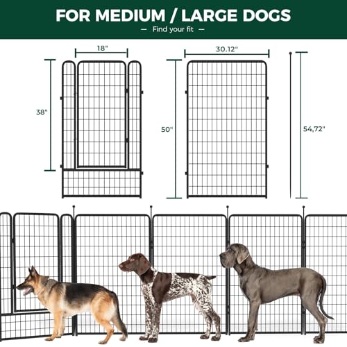 FXW Rollick Dog Playpen 32 Inch 16 Panels for Small and Medium Dogs E405995