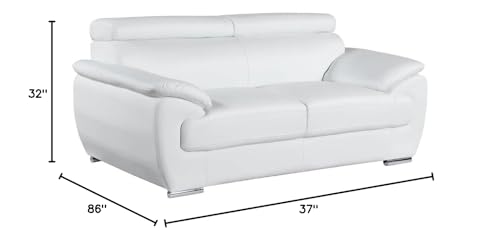 Veal Collection Leather Upholstered Modern Living Room Chair R216957