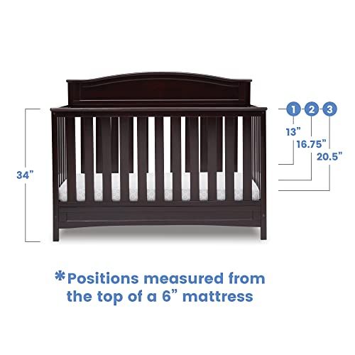 Delta Children Emery 4-in-1 Convertible Baby Crib, White K6178