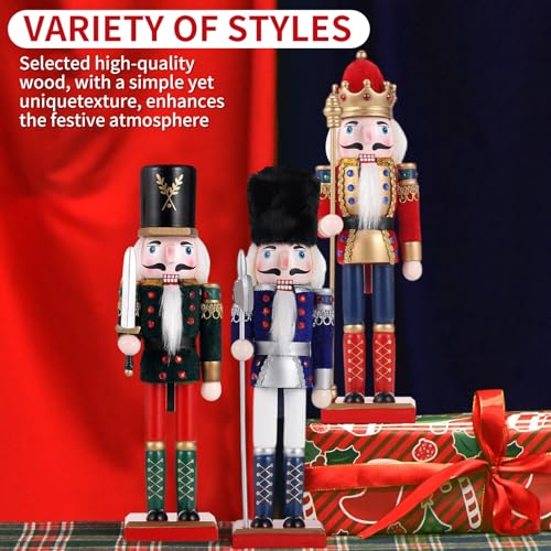 11.8 Inch Wooden Nutcracker Christmas Decor T403
