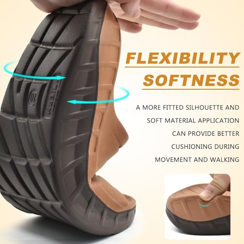 KuaiLu Men's Recovery Sandals Orthotic Cushion Open Toe Sport Slides D332788